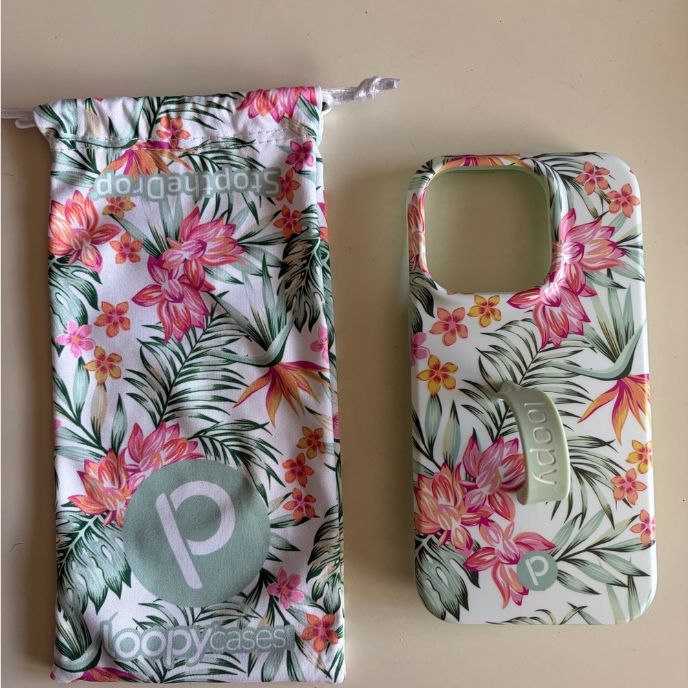 Loopy Case Tropical Floral Phone Case with Loop